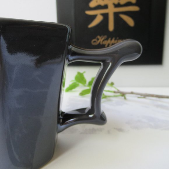 Starbucks 2013 Gunmetal Gray Octagon Ceramic Coffee Tea Mug - Picture 10 of 13